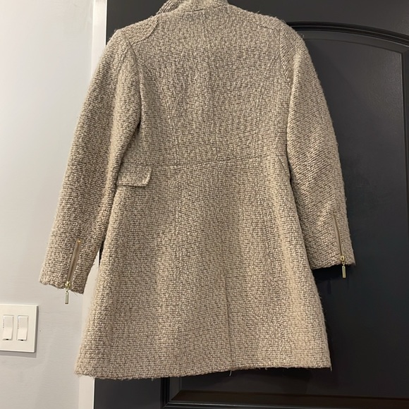 H&M Tan Wool Houndstooth Coat - Picture 7 of 10